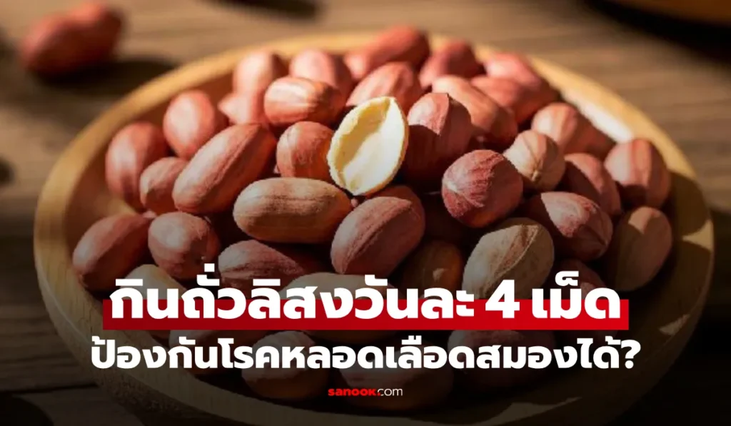 ถั่วลิสง กินแค่วันละ 4 เม็ด ป้องกันโรคหลอดเลือดสมองได้